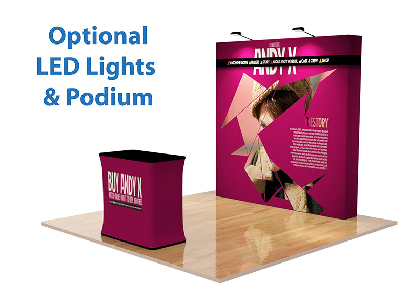 Straight Velcro Fabric Pop Up Display