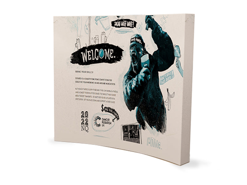 Curve Velcro Fabric Pop Up Display