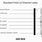 Standard Channel Letter