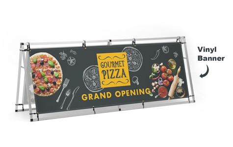 A-Frame Banner Display