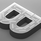 Reverse Lit Channel Letter with Visible Acrylic Return